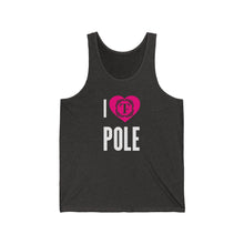 Load image into Gallery viewer, I Heart Pole Unisex Jersey Tank
