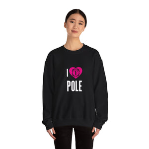 Unisex "I Heart Pole" Crewneck Sweatshirt