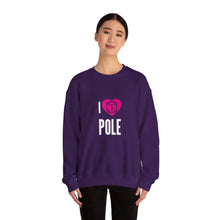 Load image into Gallery viewer, Unisex &quot;I Heart Pole&quot; Crewneck Sweatshirt
