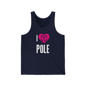 I Heart Pole Unisex Jersey Tank