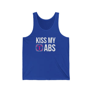 "Kiss My Abs" Unisex Jersey Tank