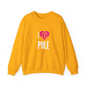 Unisex "I Heart Pole" Crewneck Sweatshirt