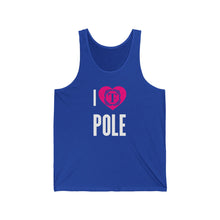 Load image into Gallery viewer, I Heart Pole Unisex Jersey Tank
