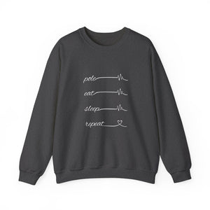 Unisex "Pole Eat Sleep Repeat" Crewneck Sweatshirt