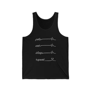 Pole Eat Sleep Repeat Unisex Jersey Tank