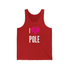 Load image into Gallery viewer, I Heart Pole Unisex Jersey Tank
