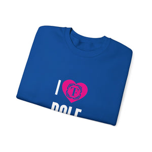 Unisex "I Heart Pole" Crewneck Sweatshirt