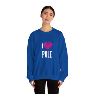 Unisex "I Heart Pole" Crewneck Sweatshirt