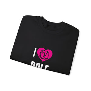 Unisex "I Heart Pole" Crewneck Sweatshirt