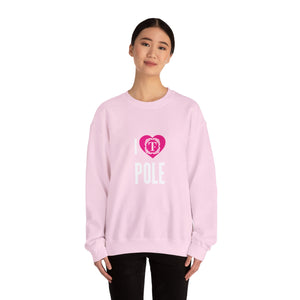 Unisex "I Heart Pole" Crewneck Sweatshirt