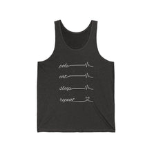 Load image into Gallery viewer, Pole Eat Sleep Repeat Unisex Jersey Tank
