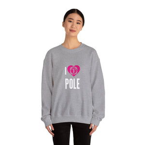 Unisex "I Heart Pole" Crewneck Sweatshirt