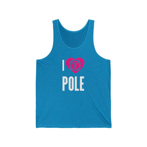 I Heart Pole Unisex Jersey Tank