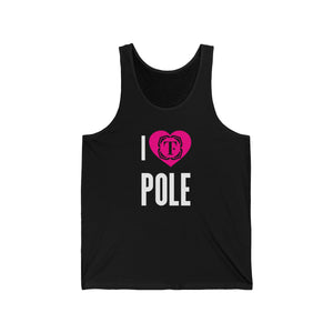 I Heart Pole Unisex Jersey Tank