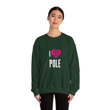 Load image into Gallery viewer, Unisex &quot;I Heart Pole&quot; Crewneck Sweatshirt
