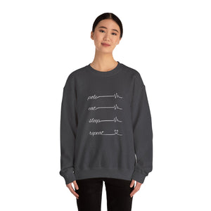 Unisex "Pole Eat Sleep Repeat" Crewneck Sweatshirt