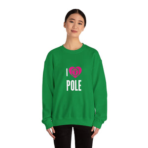 Unisex "I Heart Pole" Crewneck Sweatshirt
