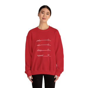 Unisex "Pole Eat Sleep Repeat" Crewneck Sweatshirt